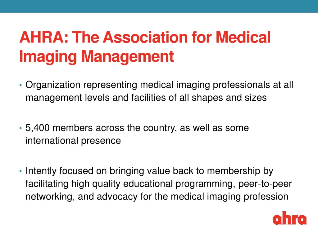 ahra the association for medical imaging