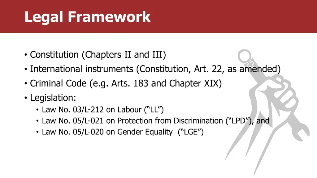 legal framework