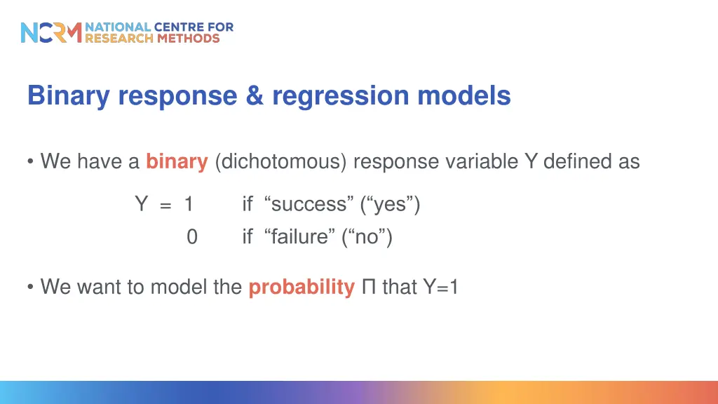 binary response regression models 1