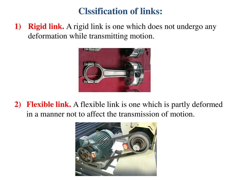 clssification of links