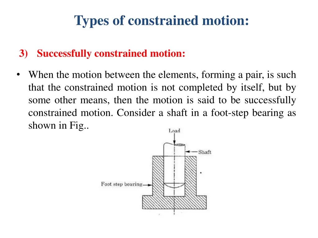 types of constrained motion 2