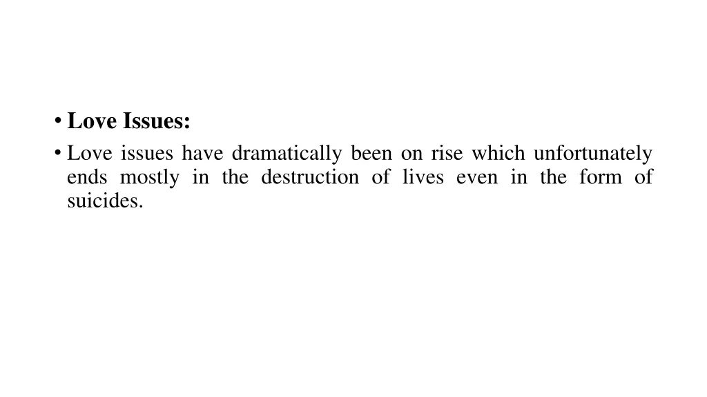 love issues love issues have dramatically been