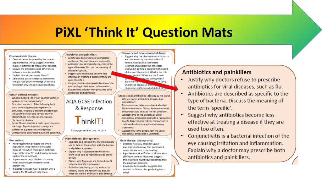 pixl think it question mats