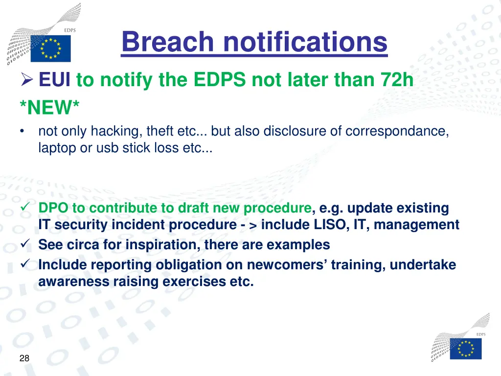 breach notifications