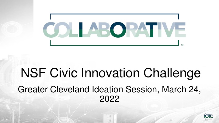 nsf civic innovation challenge greater cleveland