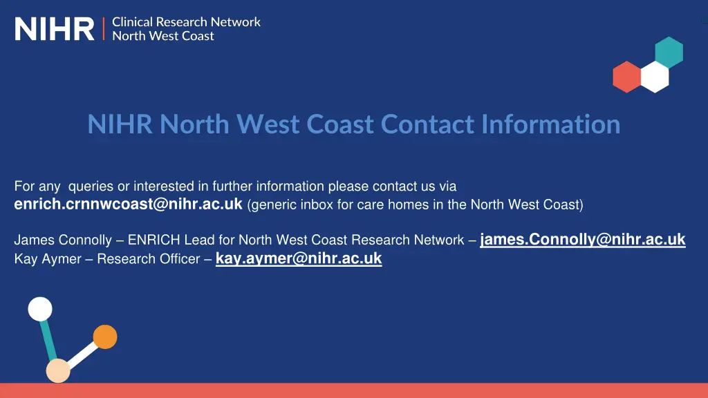 nihr north west coast contact information