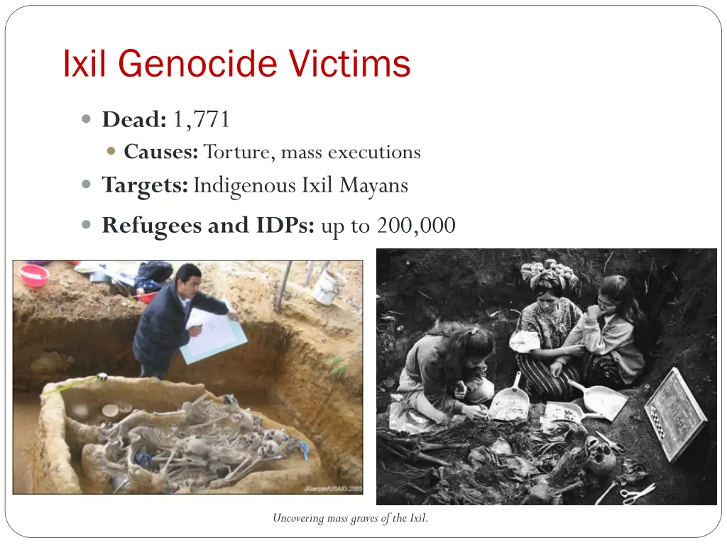 ixil genocide victims