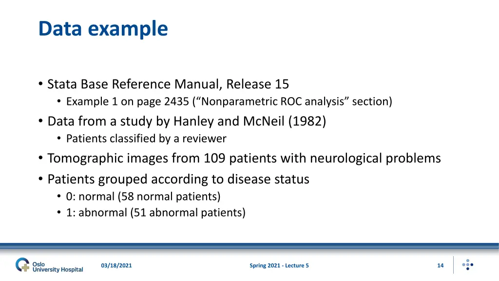 data example