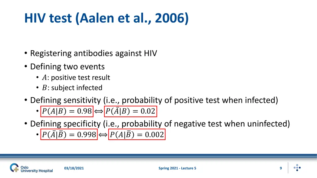 hiv test aalen et al 2006