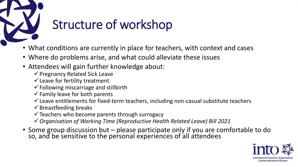 structure of workshop structure of workshop