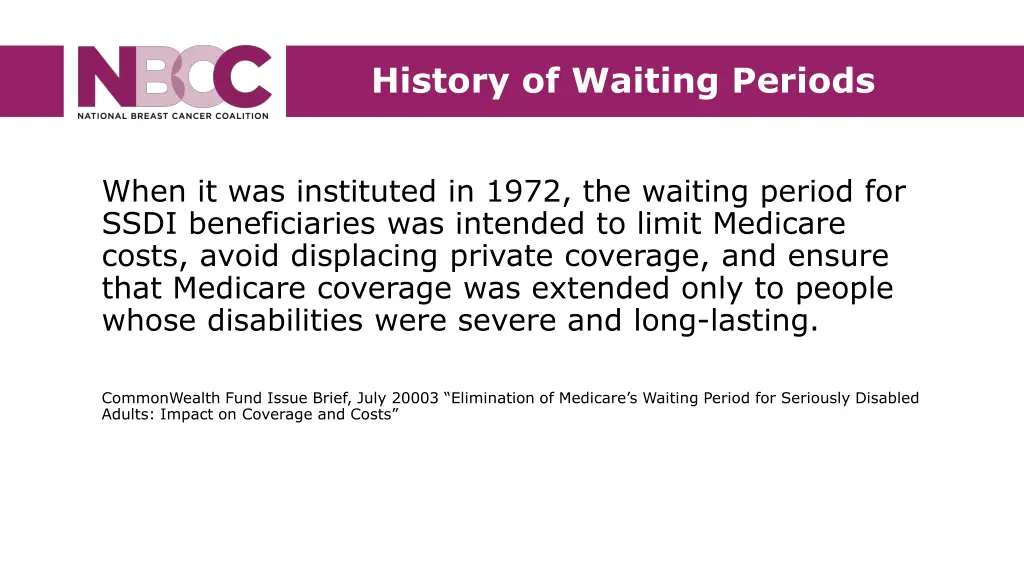 history of waiting periods