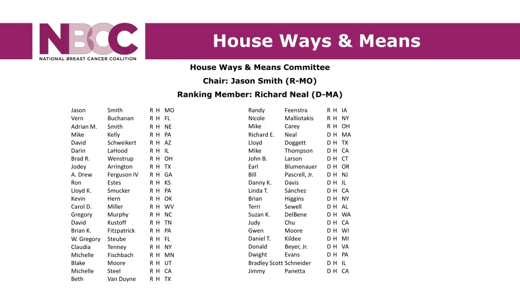 house ways means