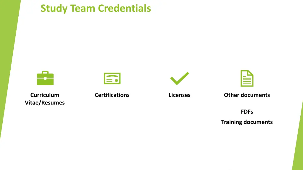 study team credentials