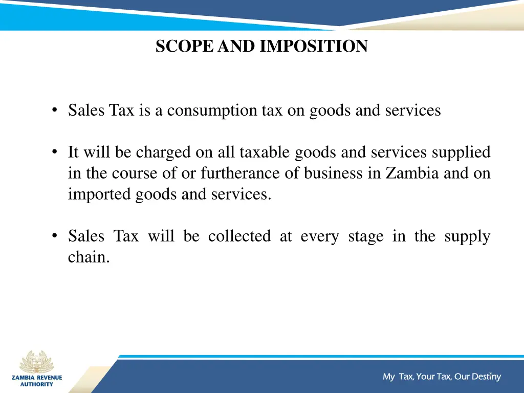 scope and imposition