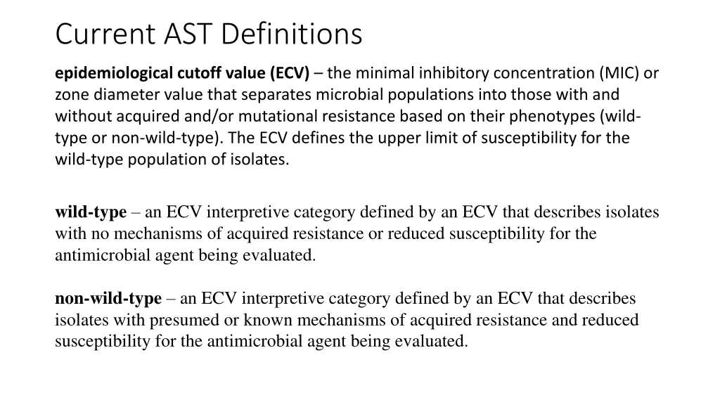 current ast definitions