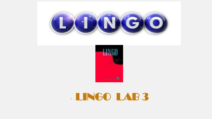 lingo lab 3 lingo lab 3