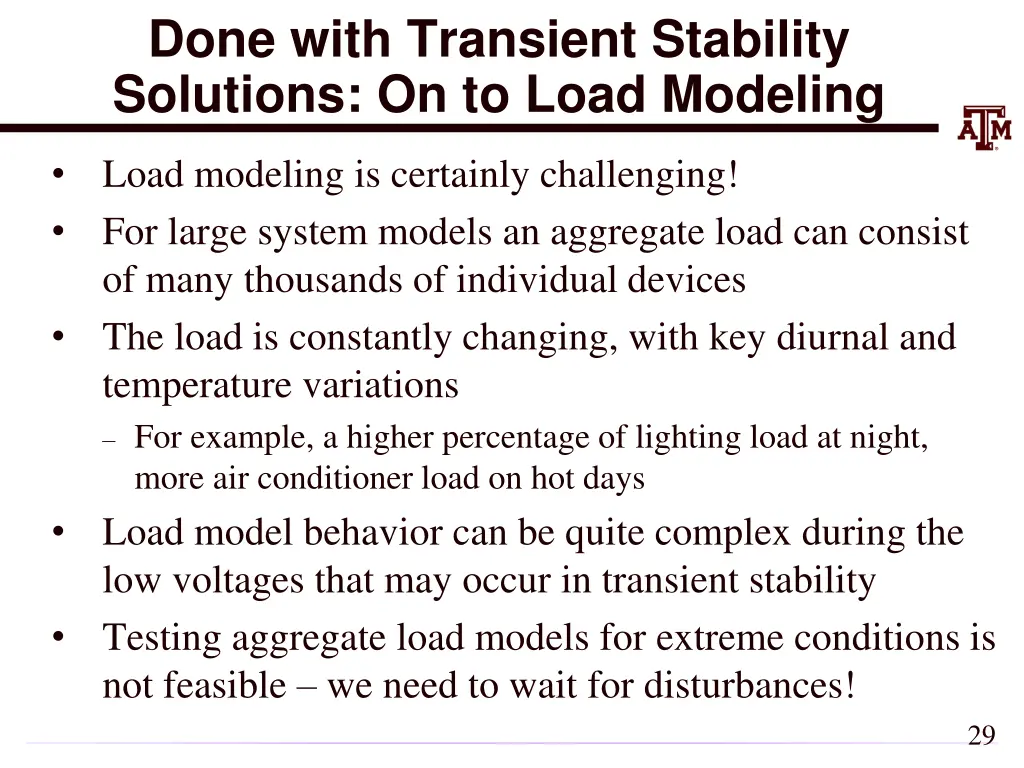 done with transient stability solutions