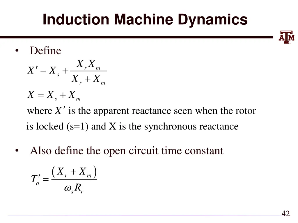 induction machine dynamics 1