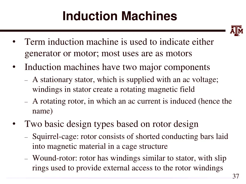 induction machines