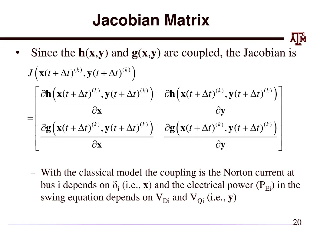 jacobian matrix