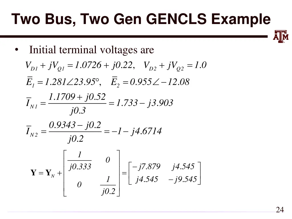 two bus two gen gencls example 1