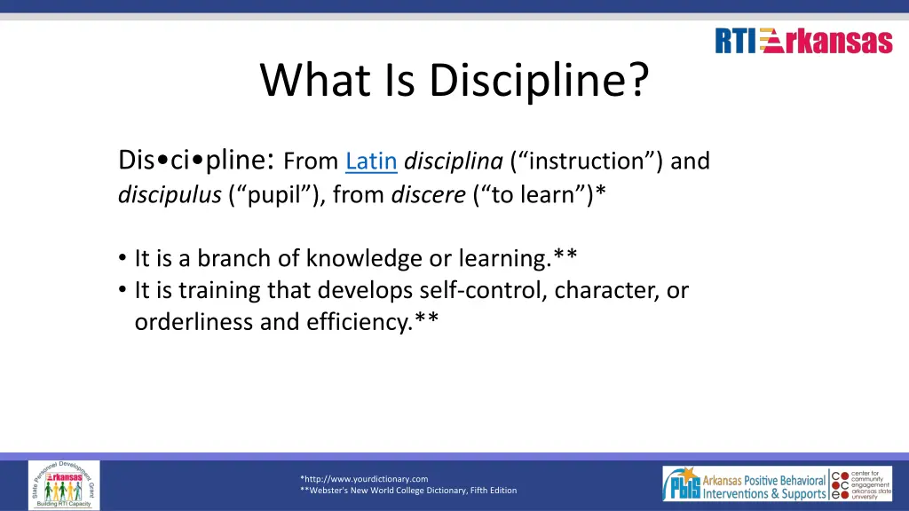 what is discipline