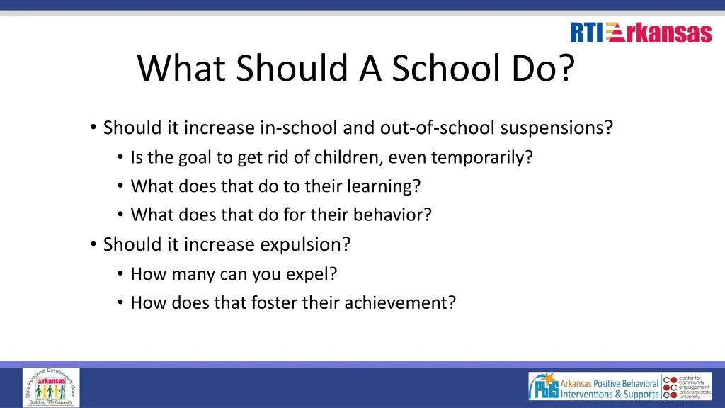 what should a school do