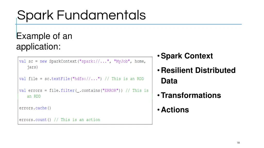 spark fundamentals