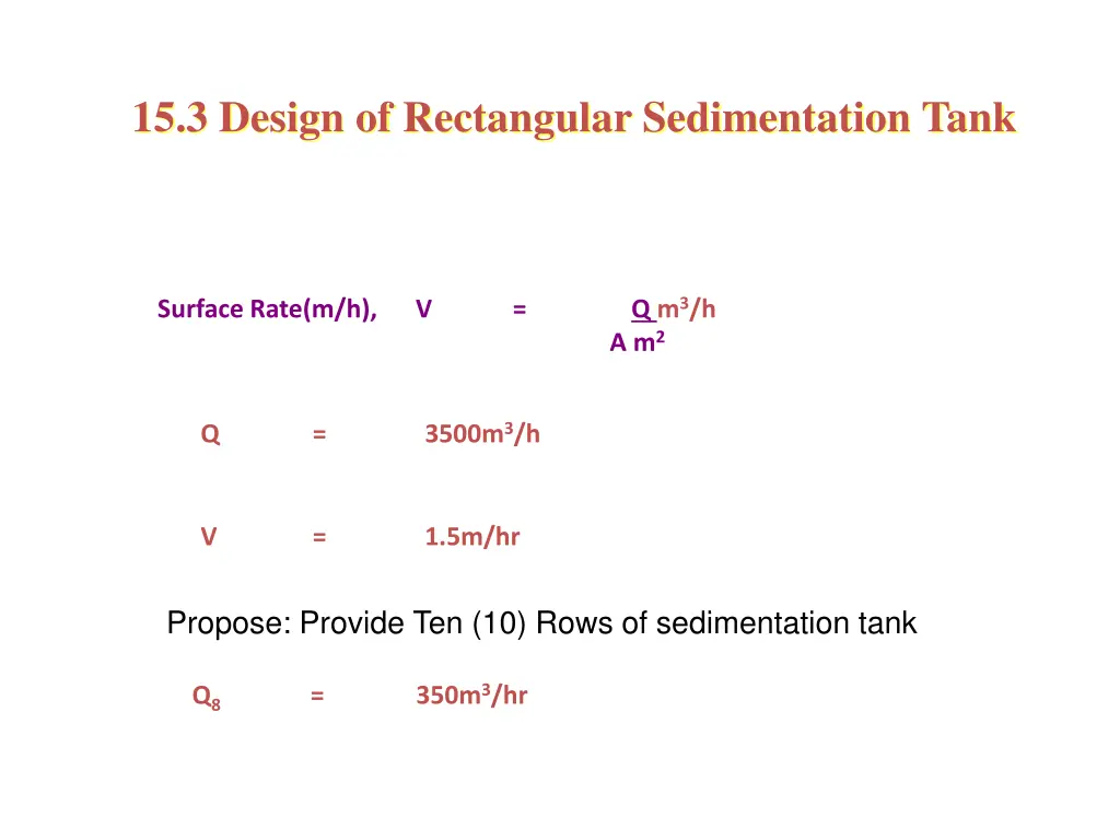 15 3 design of rectangular sedimentation tank