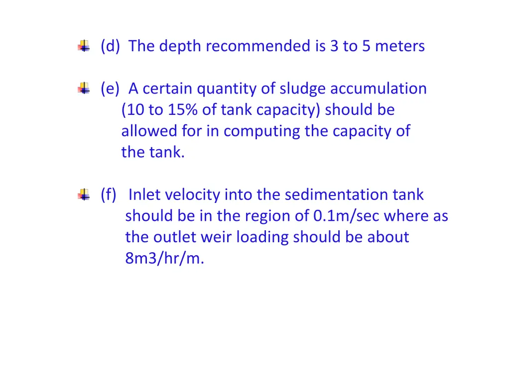 d the depth recommended is 3 to 5 meters