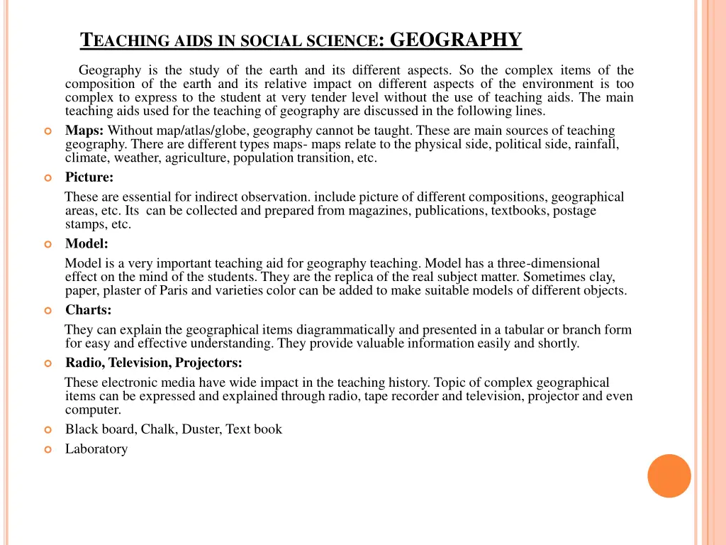 t eaching aids in social science geography