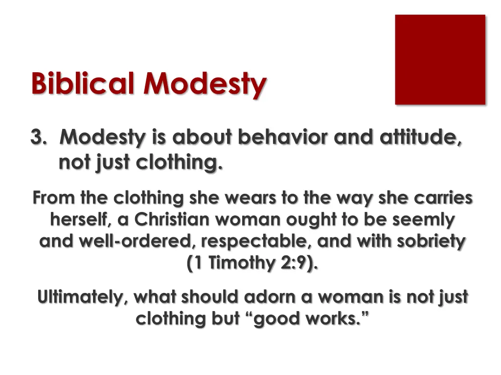 biblical modesty 10