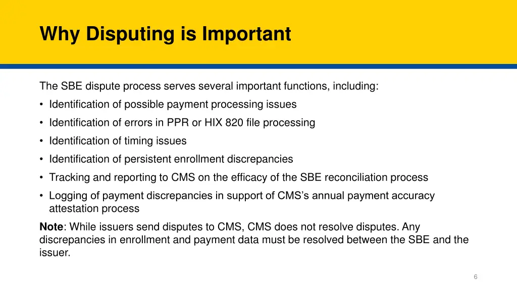 why disputing is important