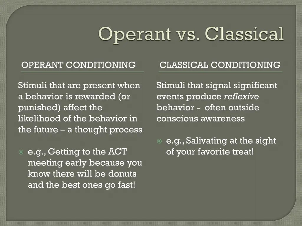 operant conditioning