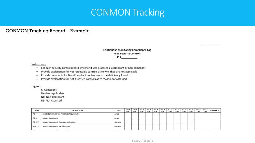 conmon tracking