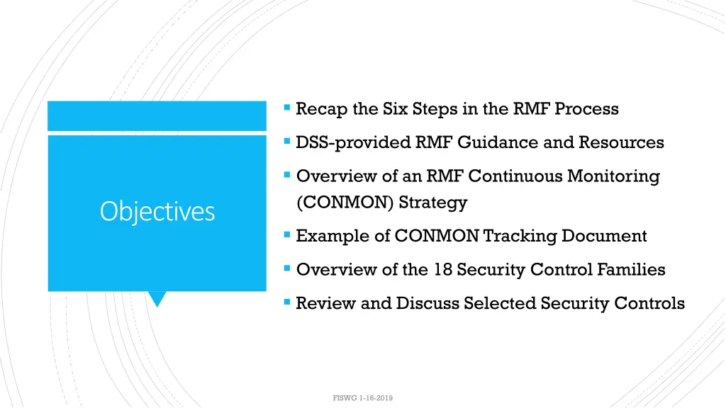 recap the six steps in the rmf process