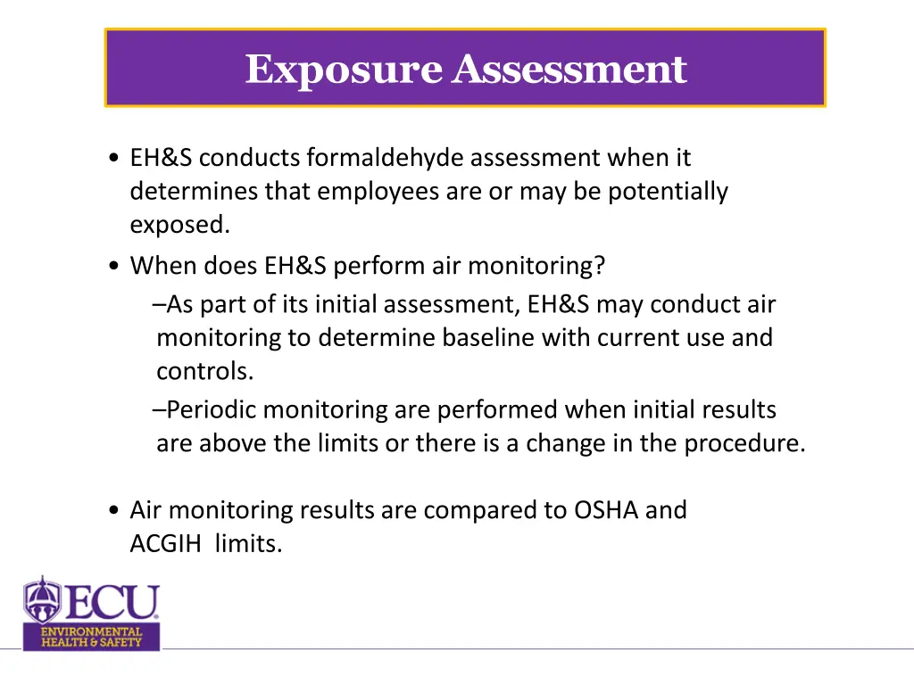 exposure assessment