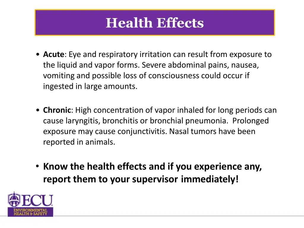 health effects 1