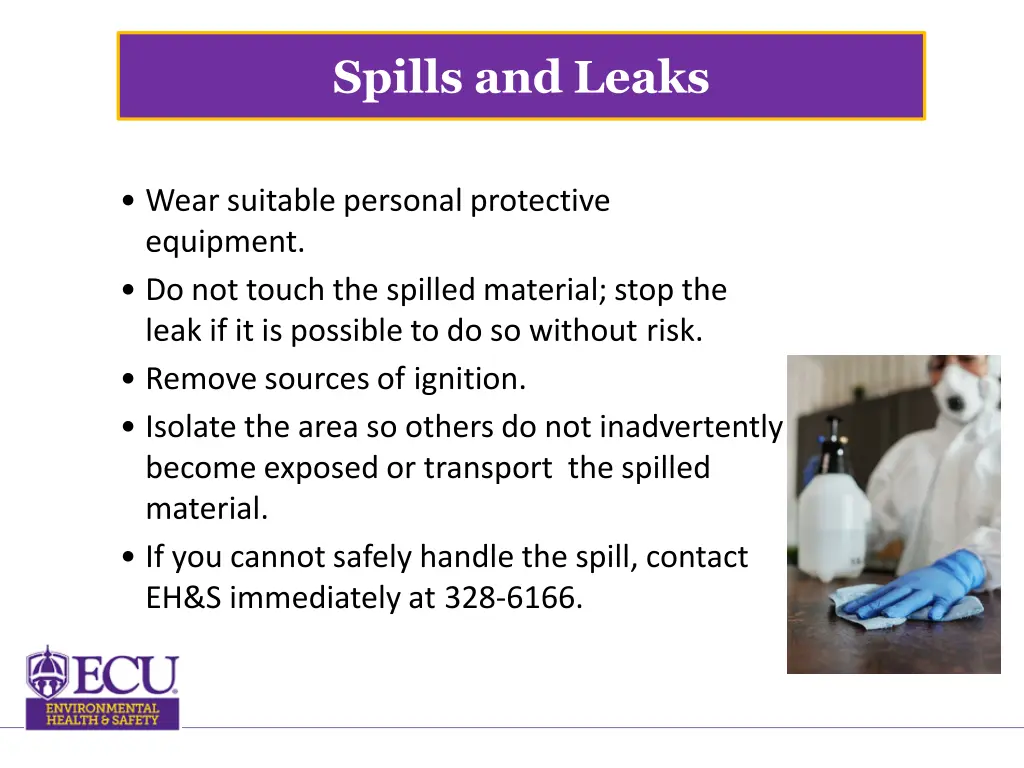 spills and leaks