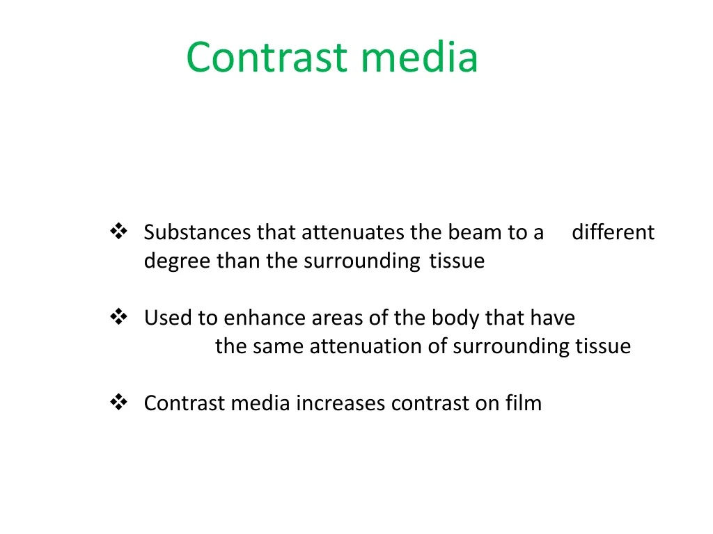 contrast media