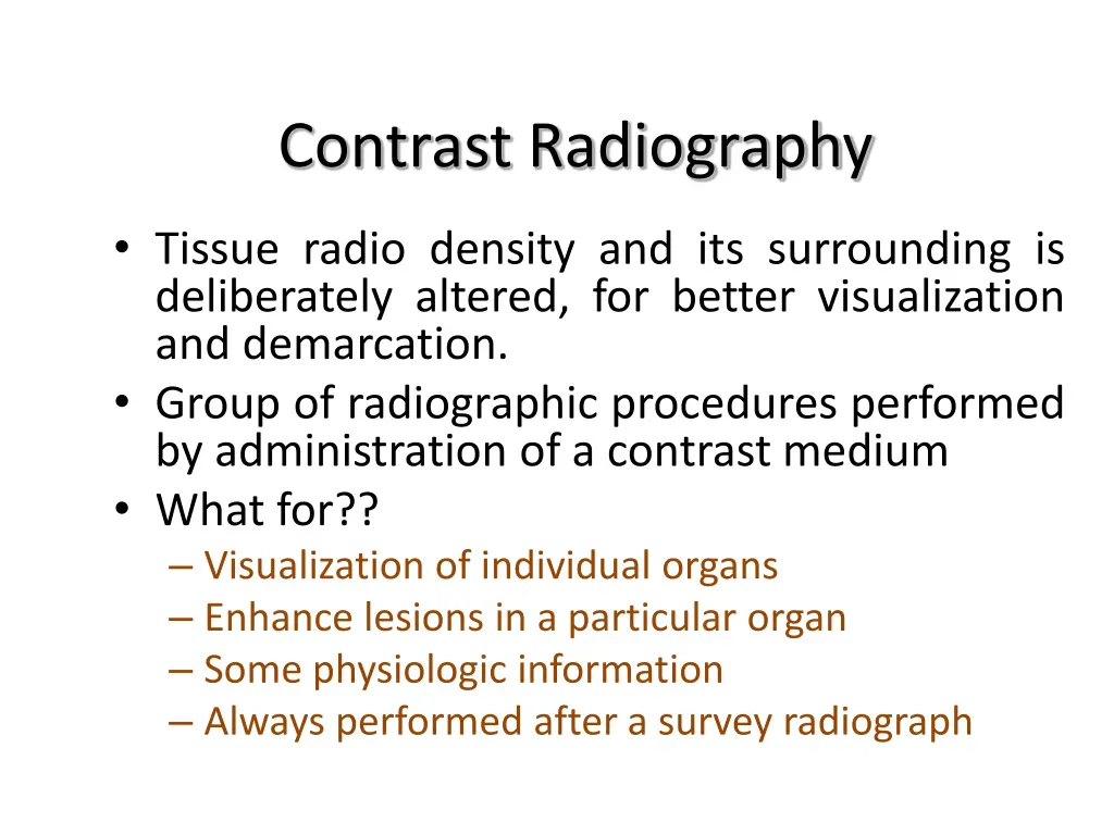 contrast radiography 1