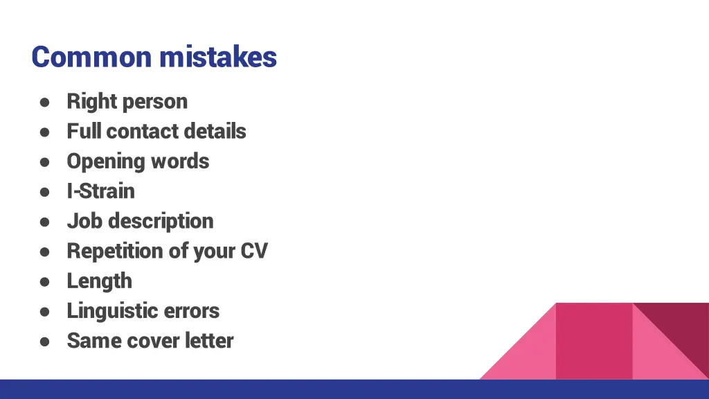 common mistakes right person full contact details