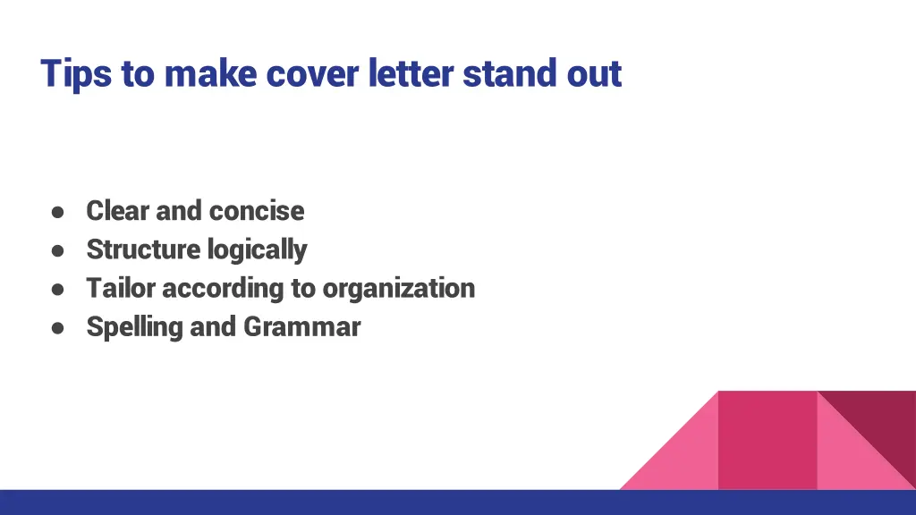 tips to make cover letter stand out