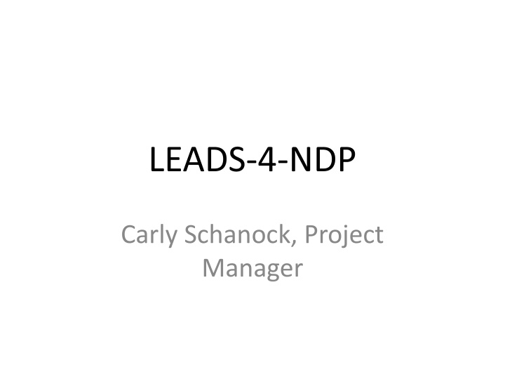 carly schanock project manager