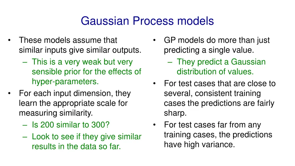 gaussian process models