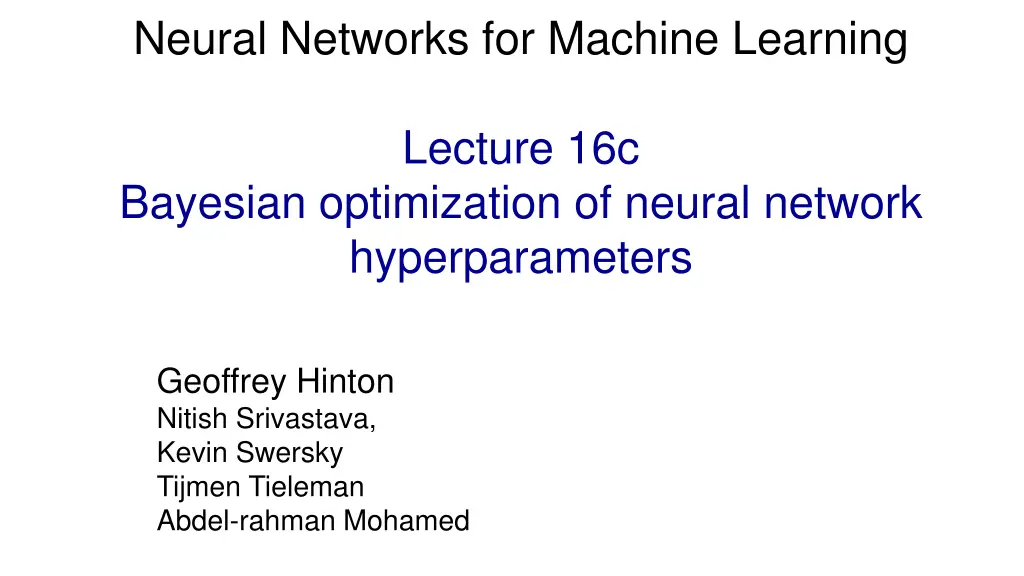 neural networks for machine learning 2