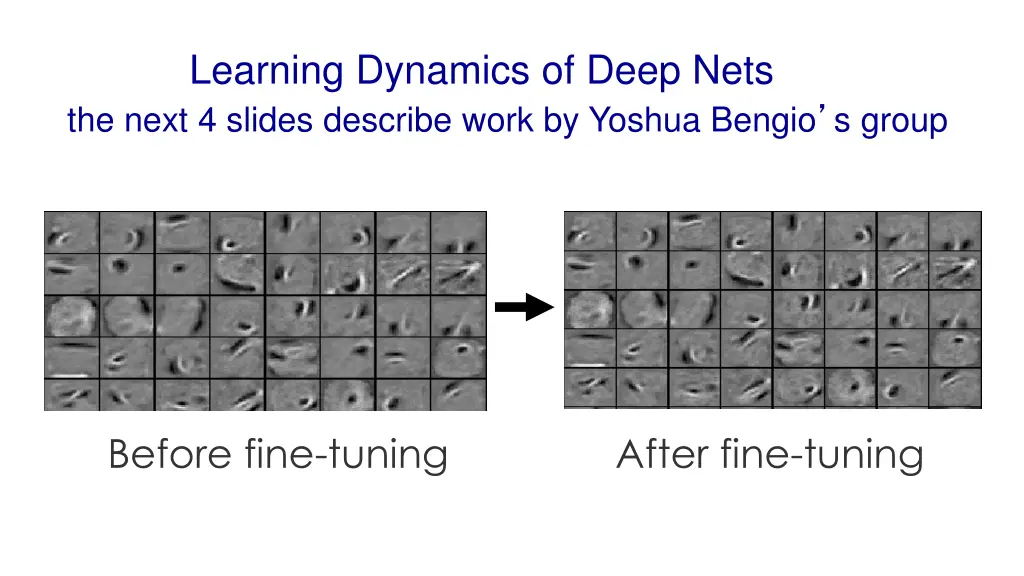 learning dynamics of deep nets the next 4 slides