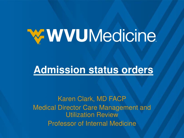 admission status orders