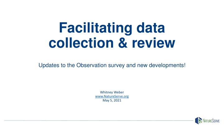 facilitating data collection review