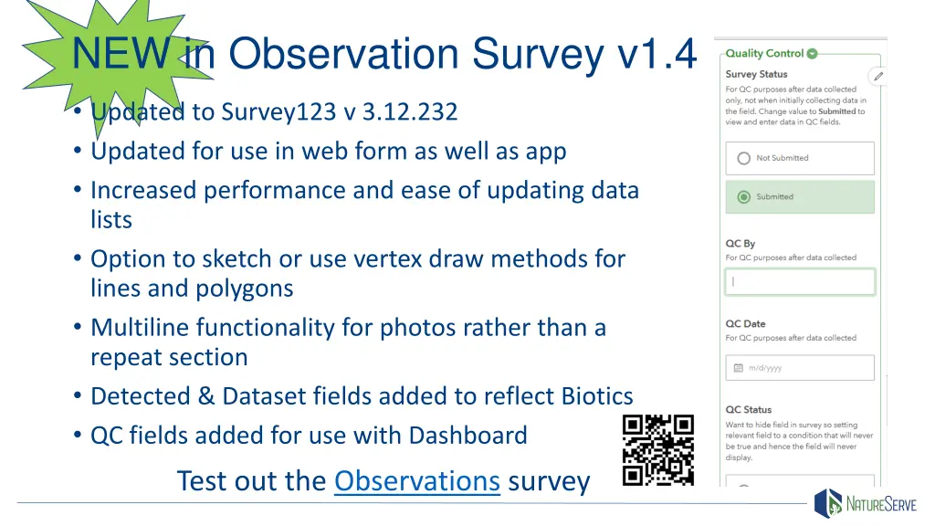 new in observation survey v1 4